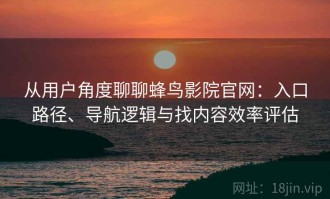 从用户角度聊聊蜂鸟影院官网：入口路径、导航逻辑与找内容效率评估