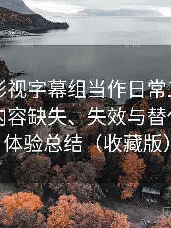 把人人影视字幕组当作日常工具后的感受：内容缺失、失效与替代方案的体验总结（收藏版）