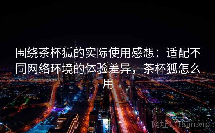 围绕茶杯狐的实际使用感想：适配不同网络环境的体验差异，茶杯狐怎么用