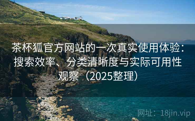 茶杯狐官方网站的一次真实使用体验：搜索效率、分类清晰度与实际可用性观察（2025整理）