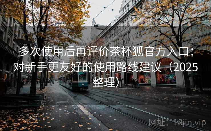 多次使用后再评价茶杯狐官方入口：对新手更友好的使用路线建议（2025整理）